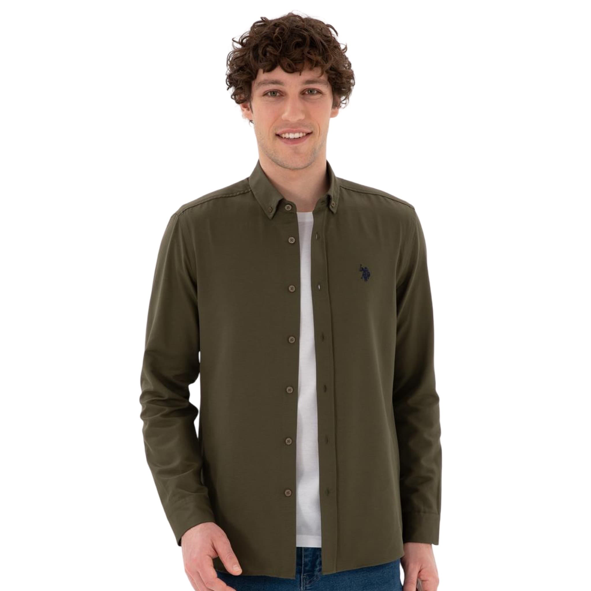 Mens Long Sleeve Basic Shirt