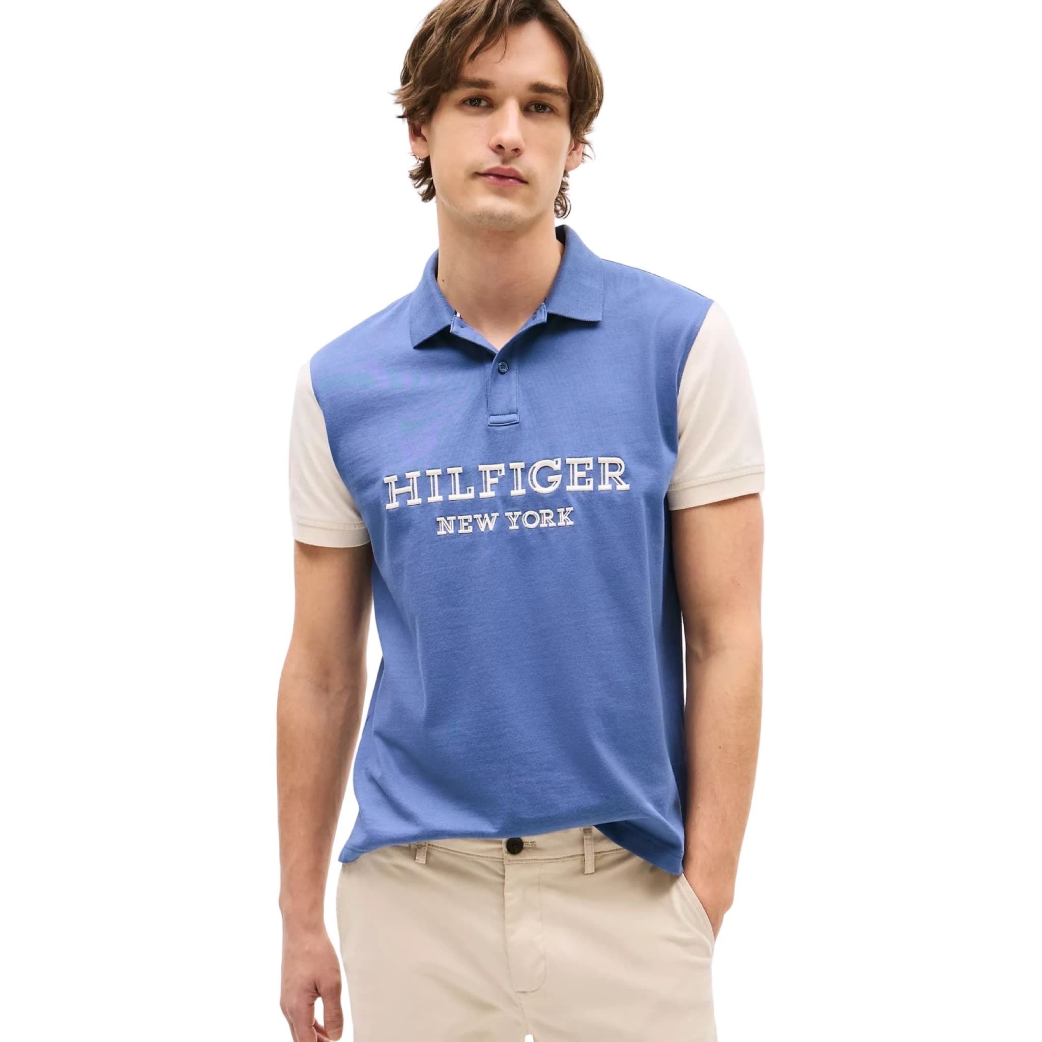 Regular Fit Monotype Colorblock Polo