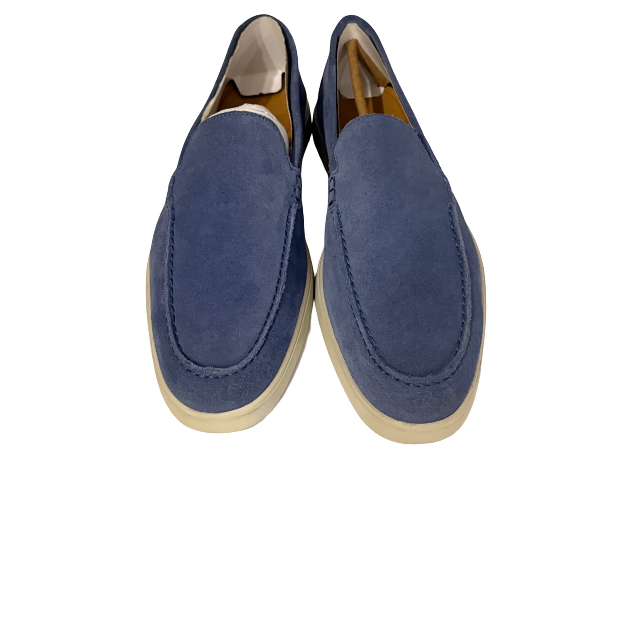 Split Suede Loafers