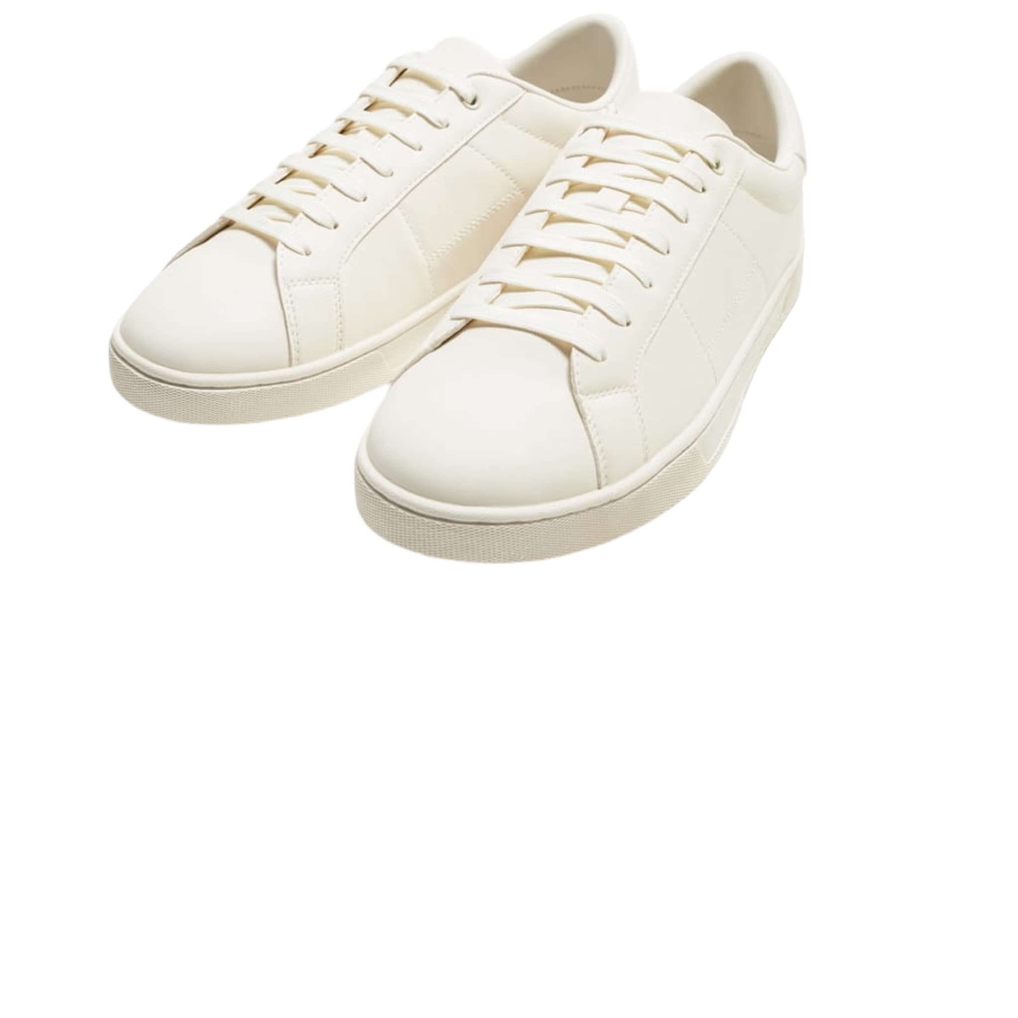Lace-Up White Trainers