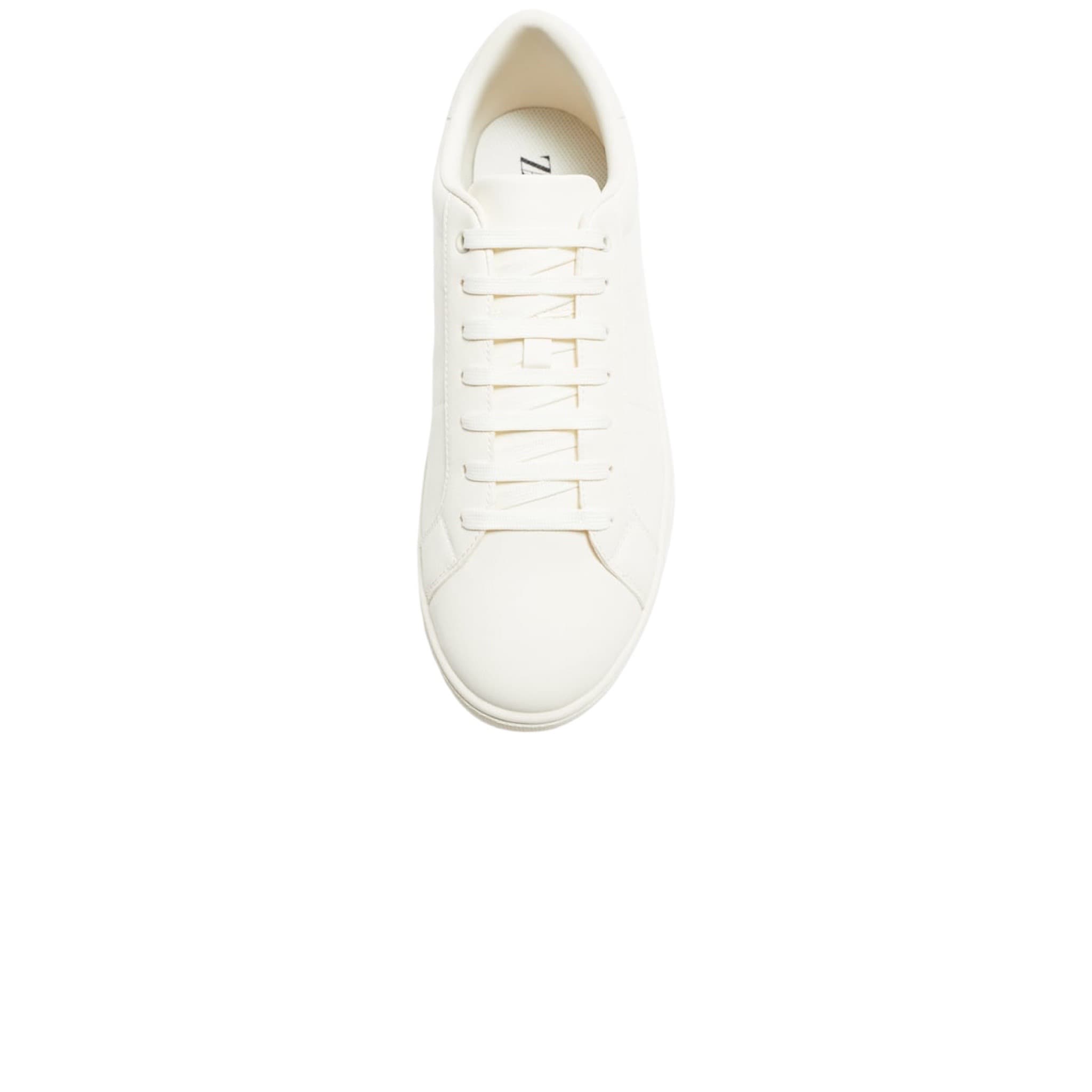 Lace-Up White Trainers