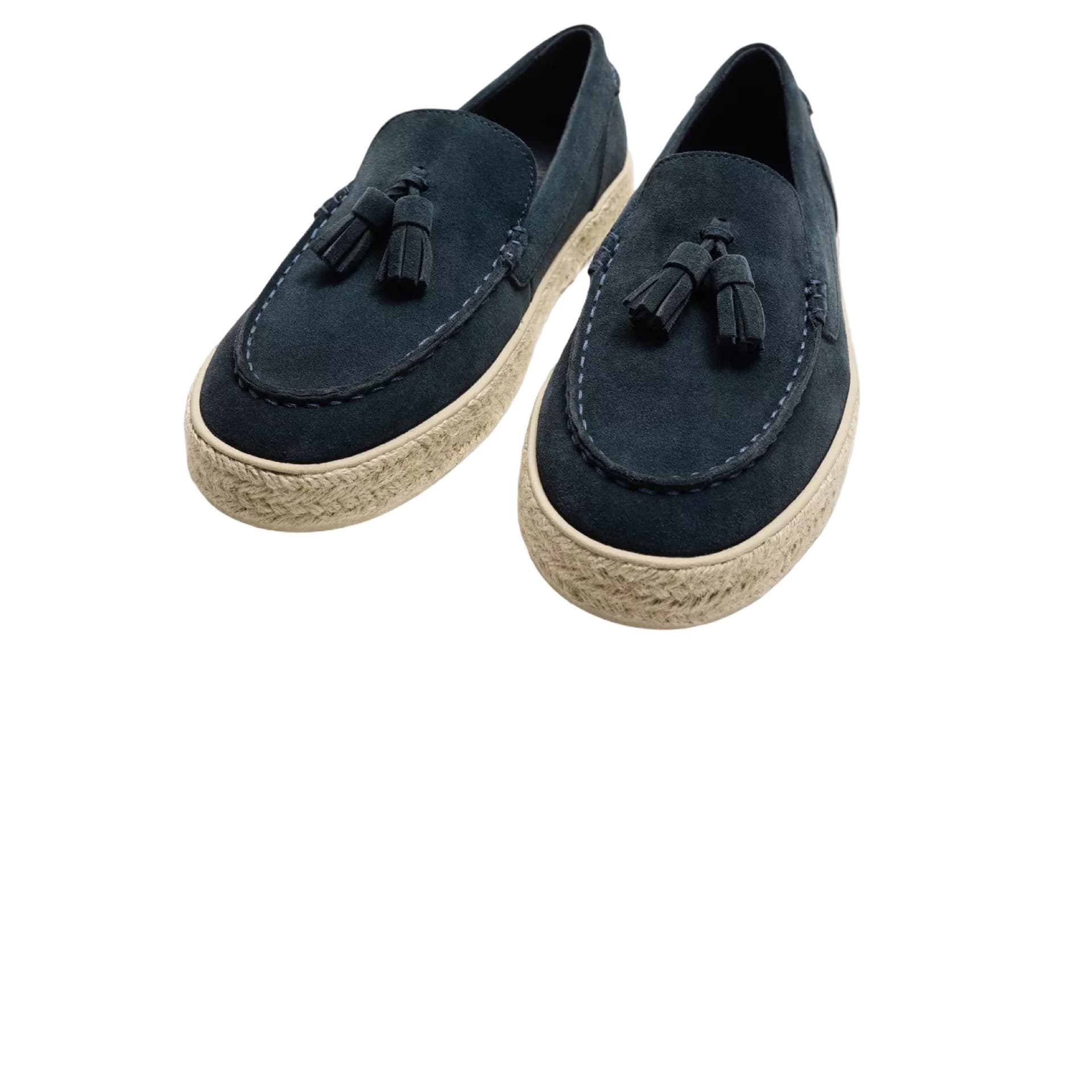 Causal Leather Jute Loafers