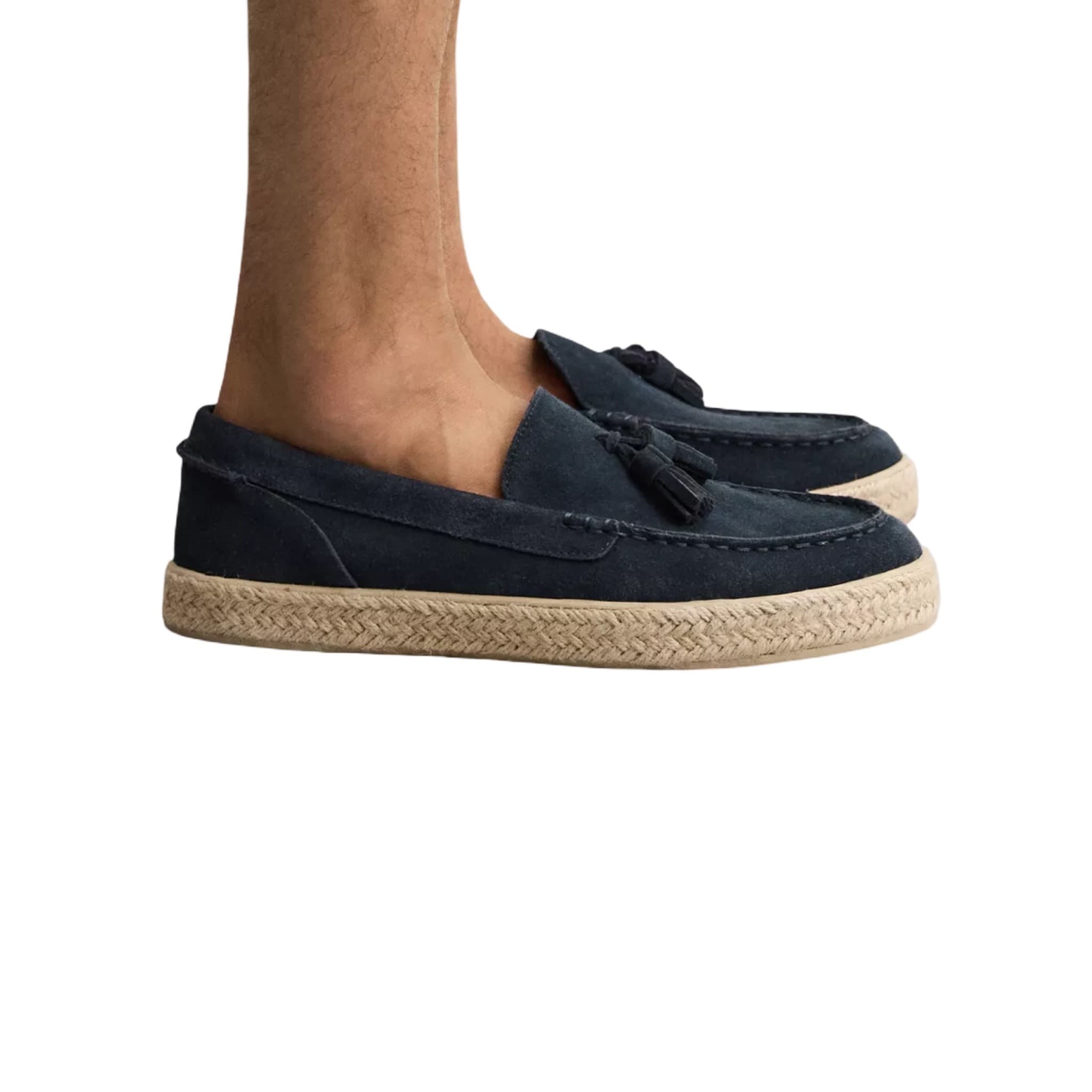 Causal Leather Jute Loafers