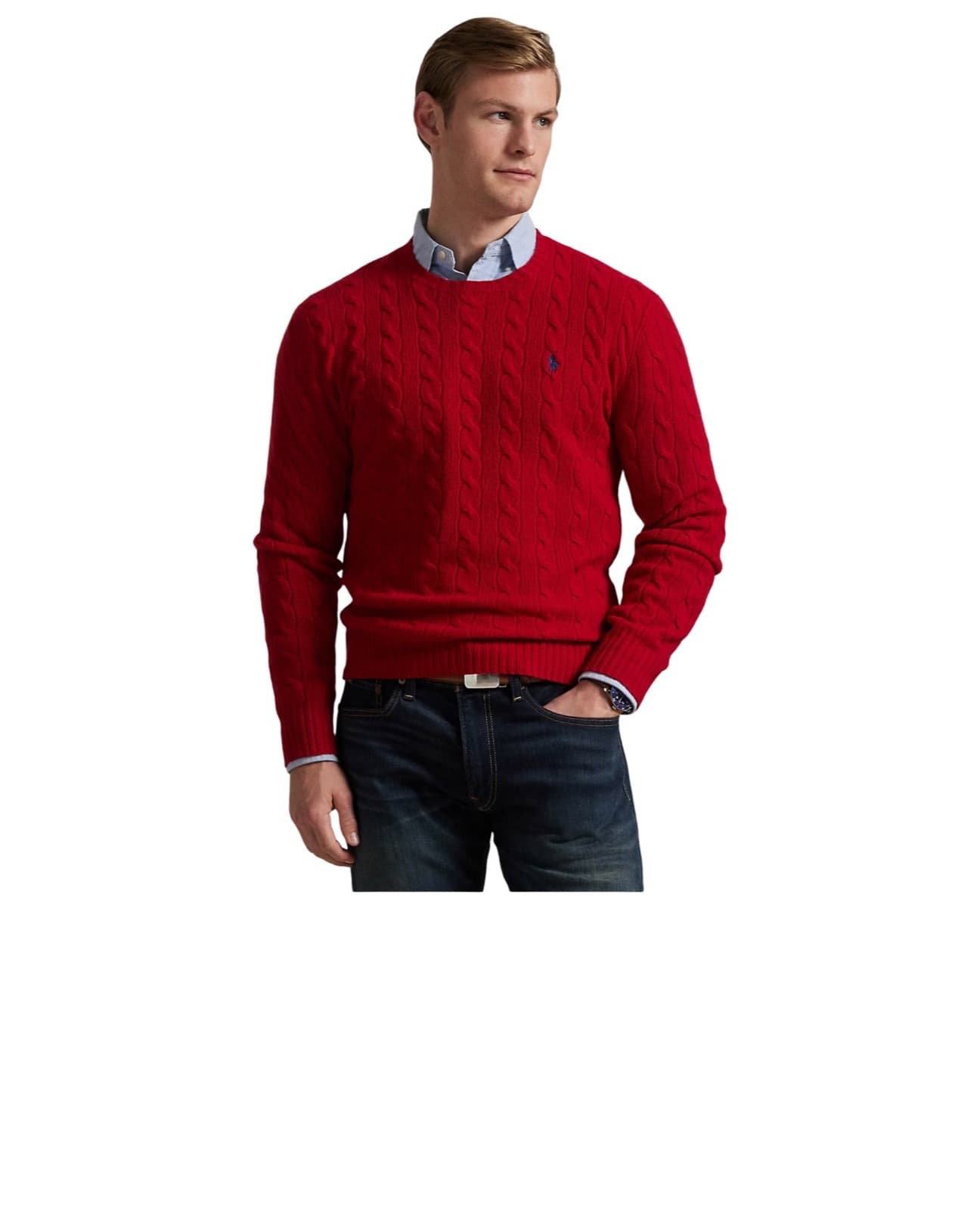Cable-Knit Wool-Cashmere Sweater