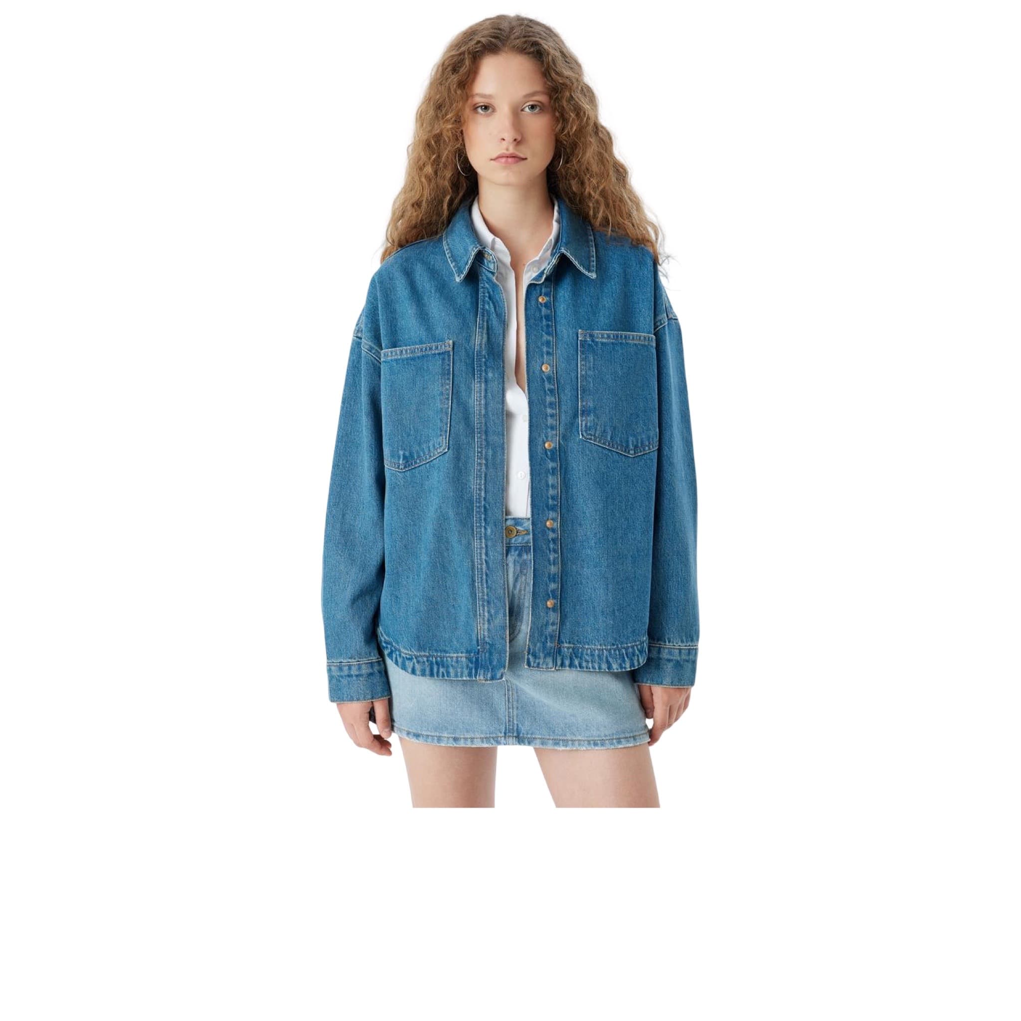 Oversized Denim Shirt Jacket