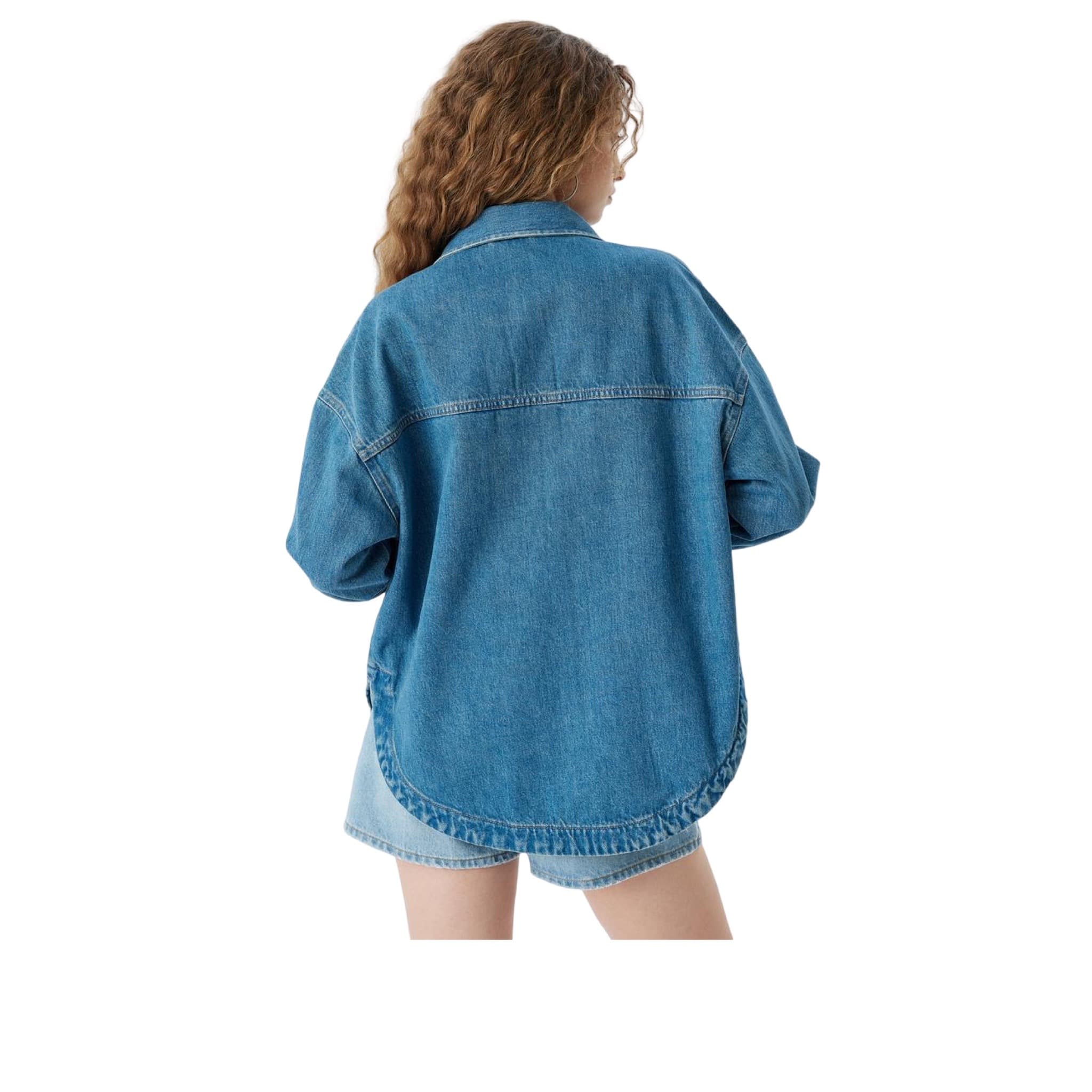 Oversized Denim Shirt Jacket