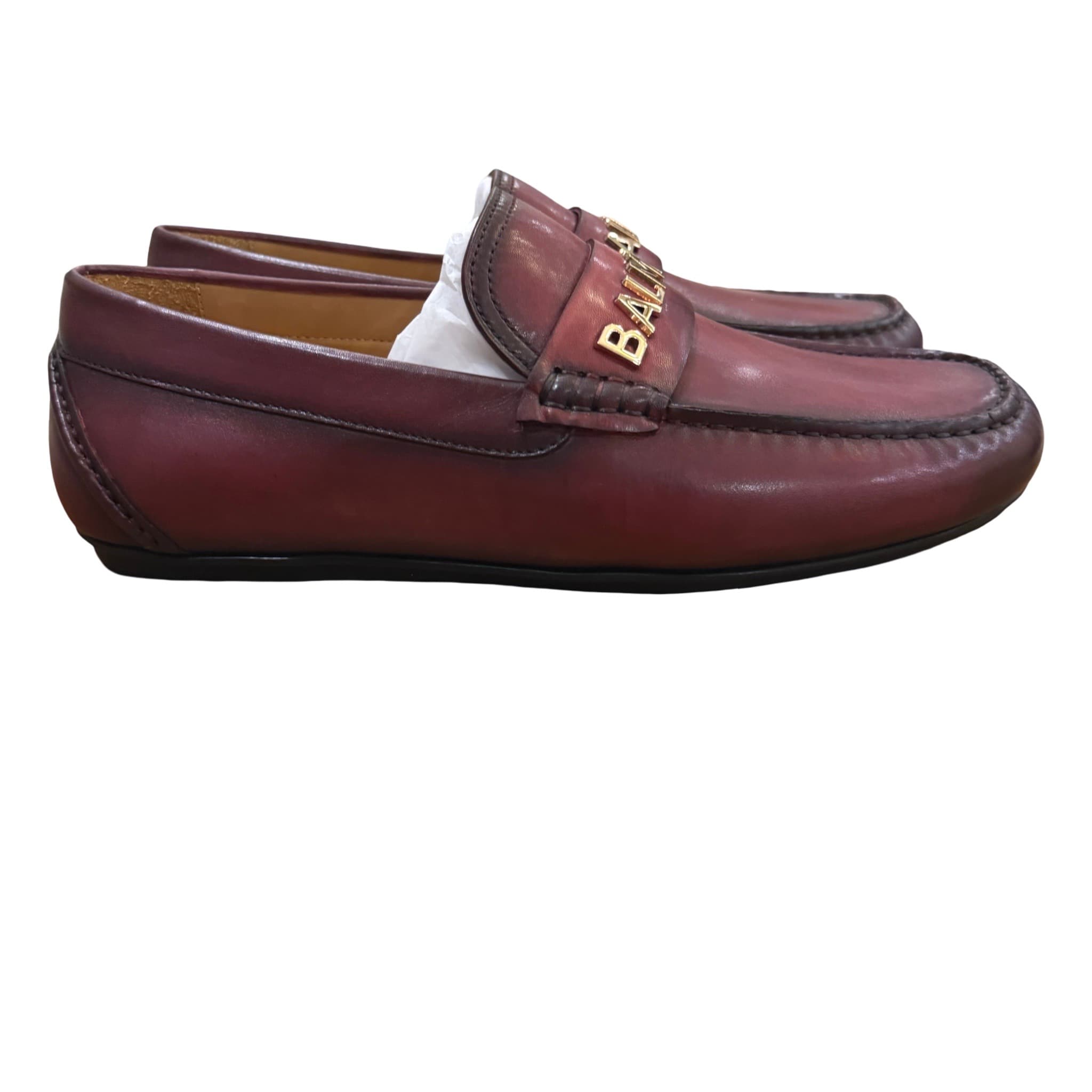 Balmain Signature Leather Loafers