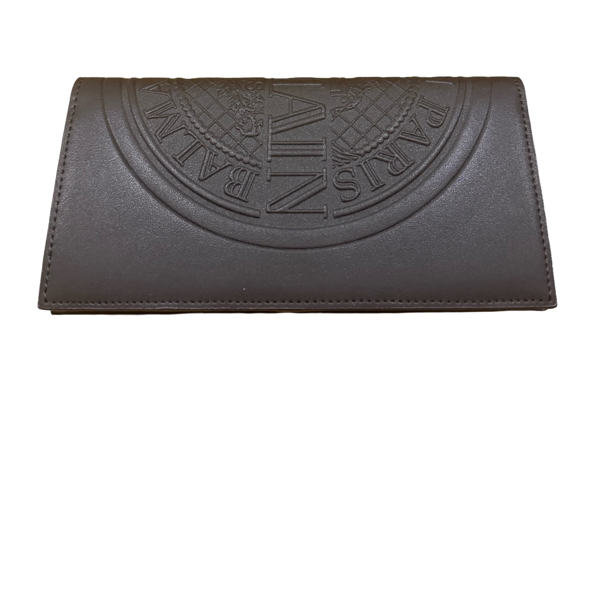 Balmain Paris Brown Leather Wallet