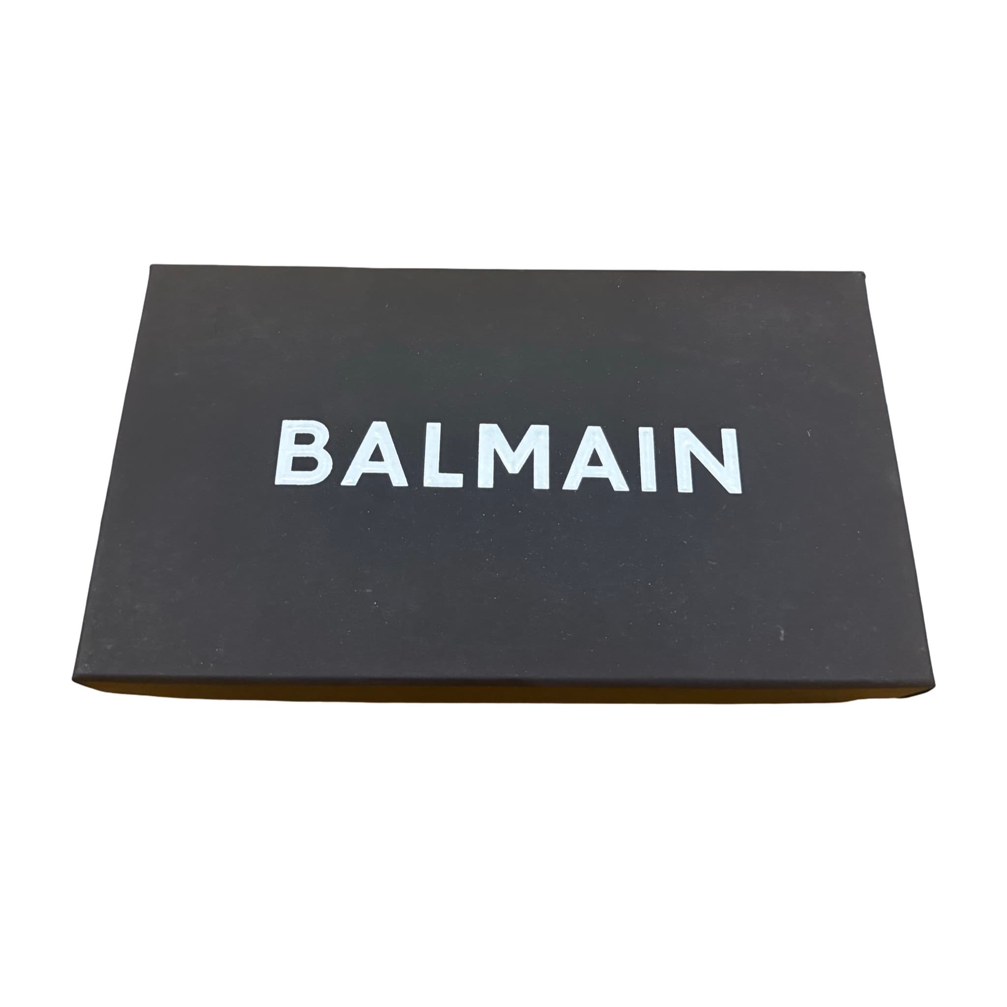Balmain Paris Brown Leather Wallet