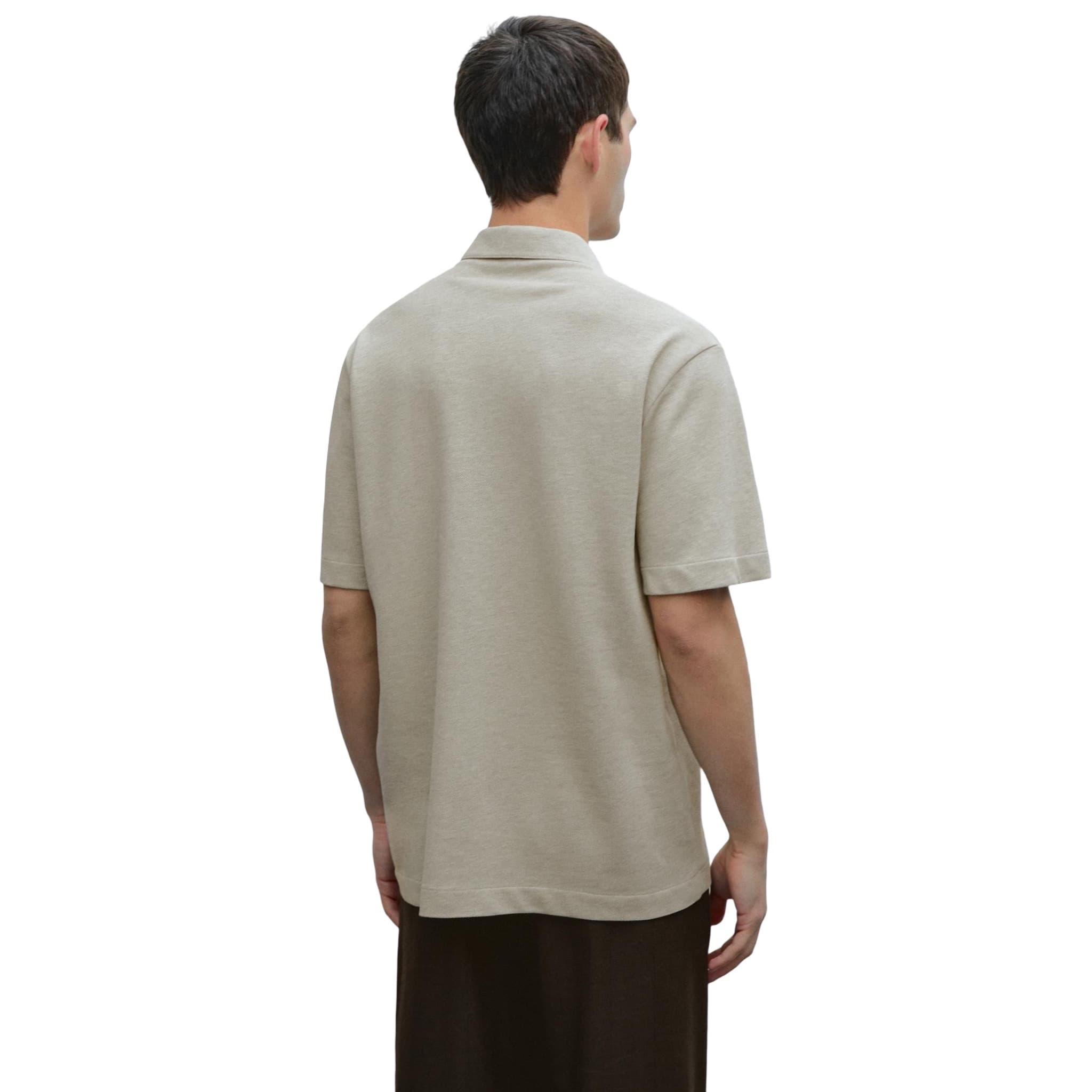 Textured Piqué Short Sleeve Polo Shirt