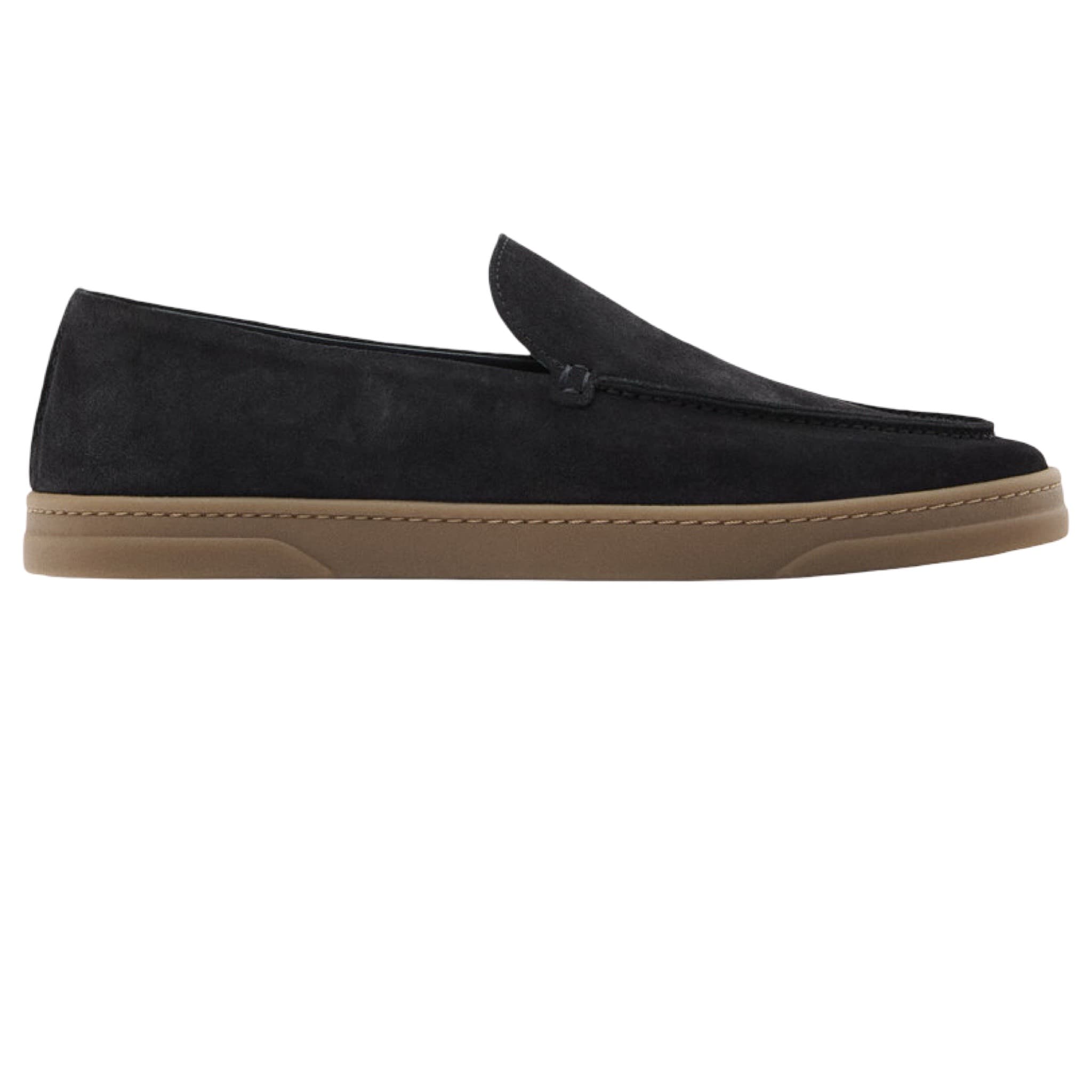 Split Suede Loafers
