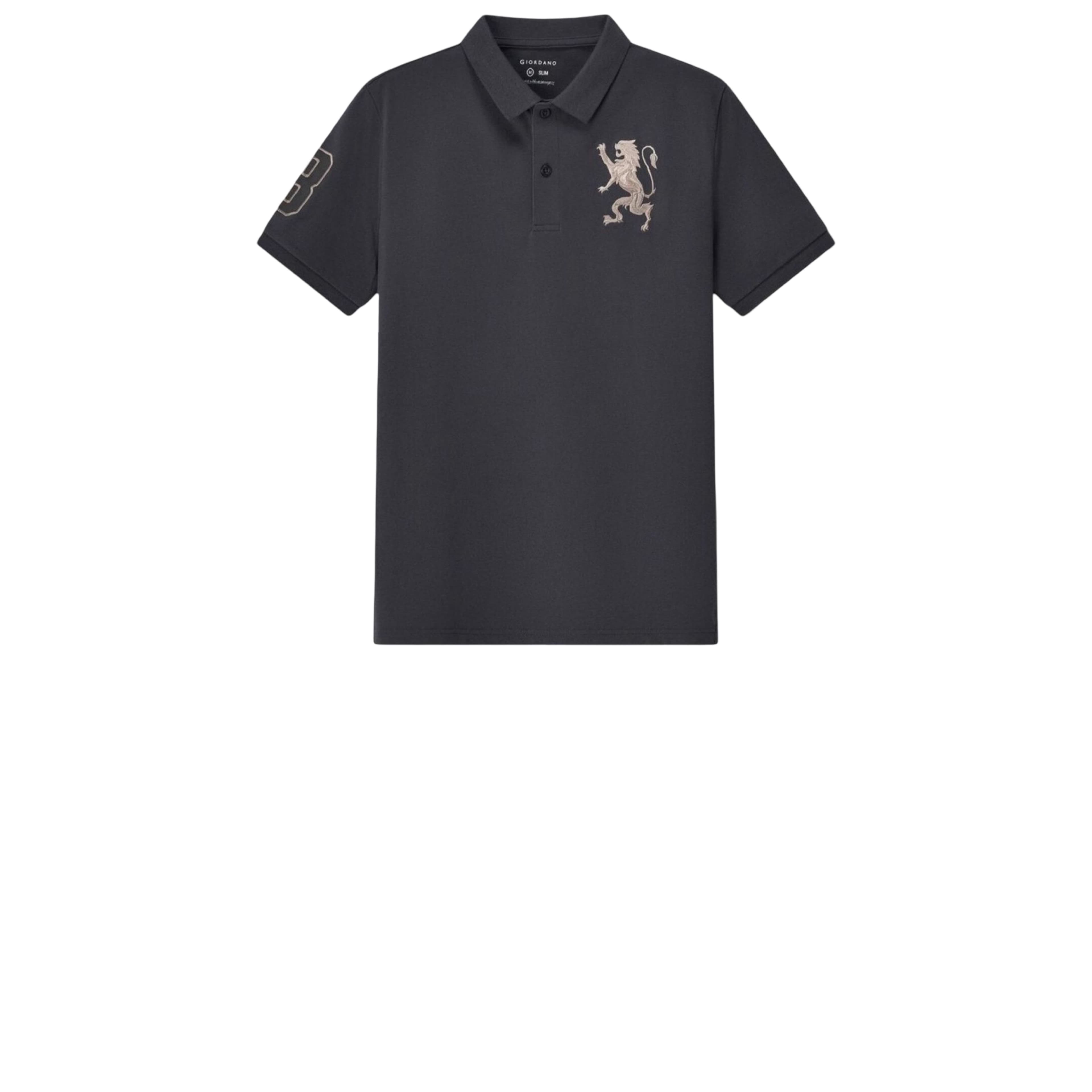 Men’s Slim-Fit Cotton Short-Sleeve Napoleon Polo