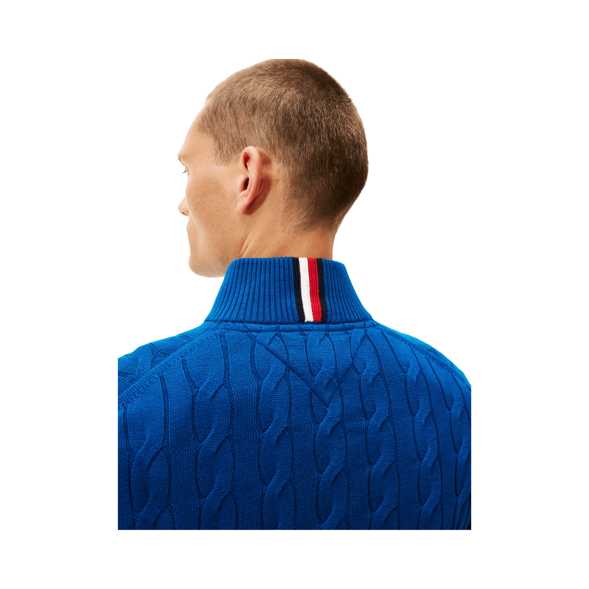 Cable Knit Quarter-Zip Sweater