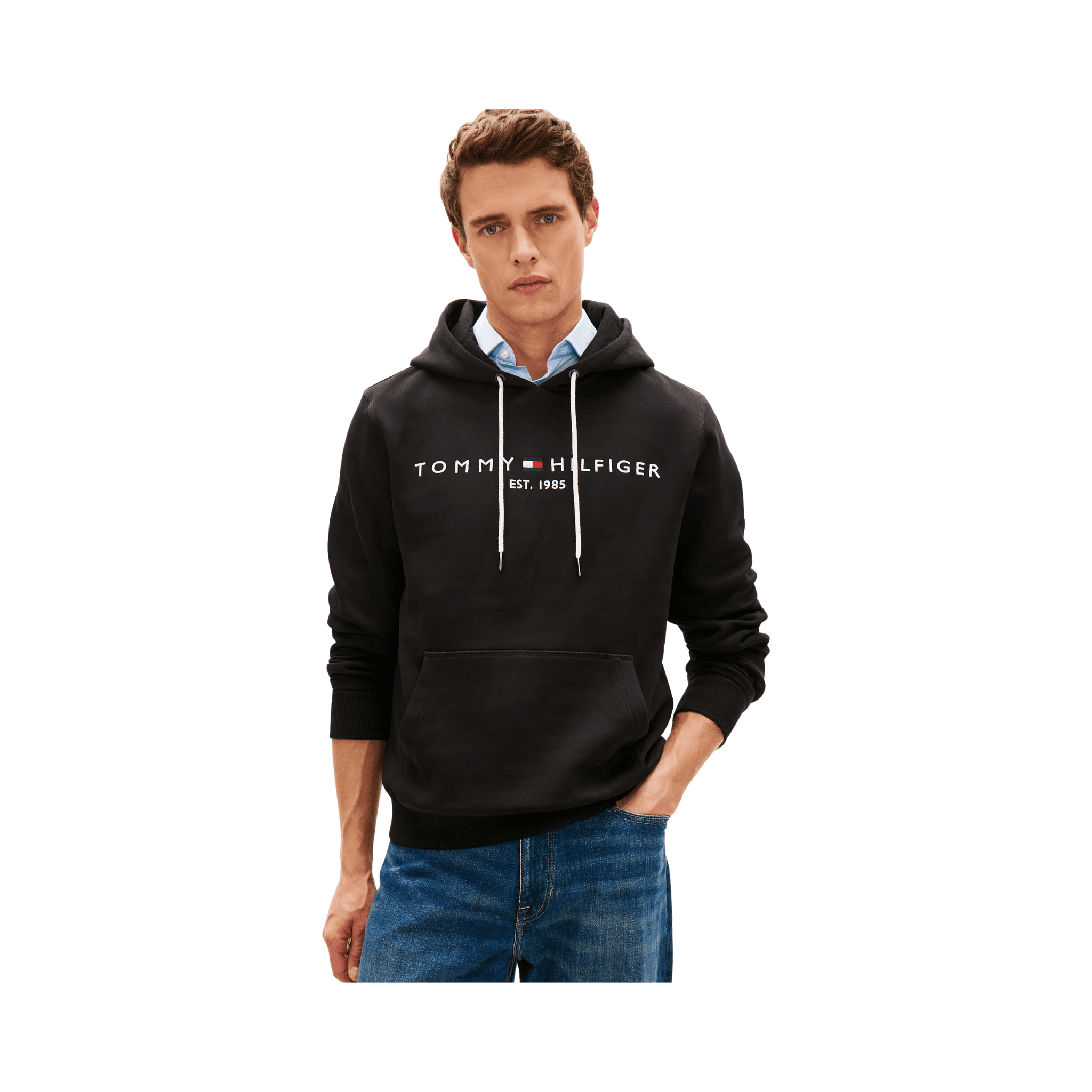 Embroidered Tommy Logo Hoodie