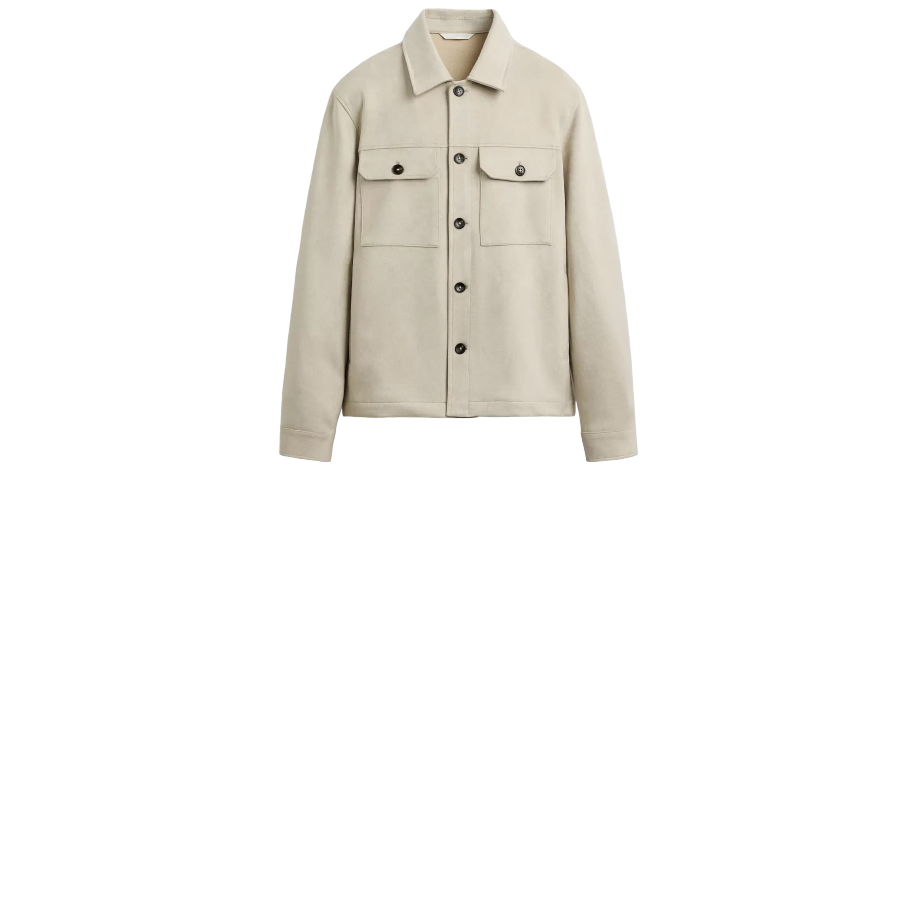 Faux Suede Overshirt