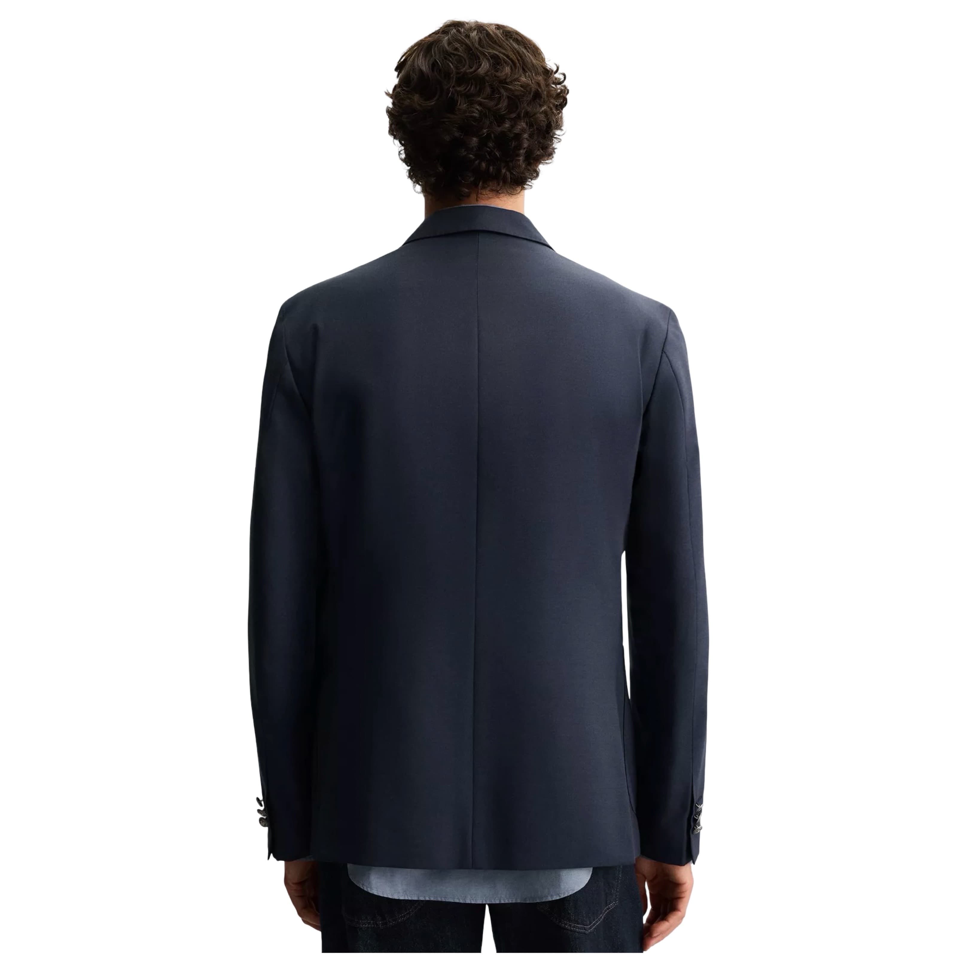 Double Breasted Wool Blend Blazer