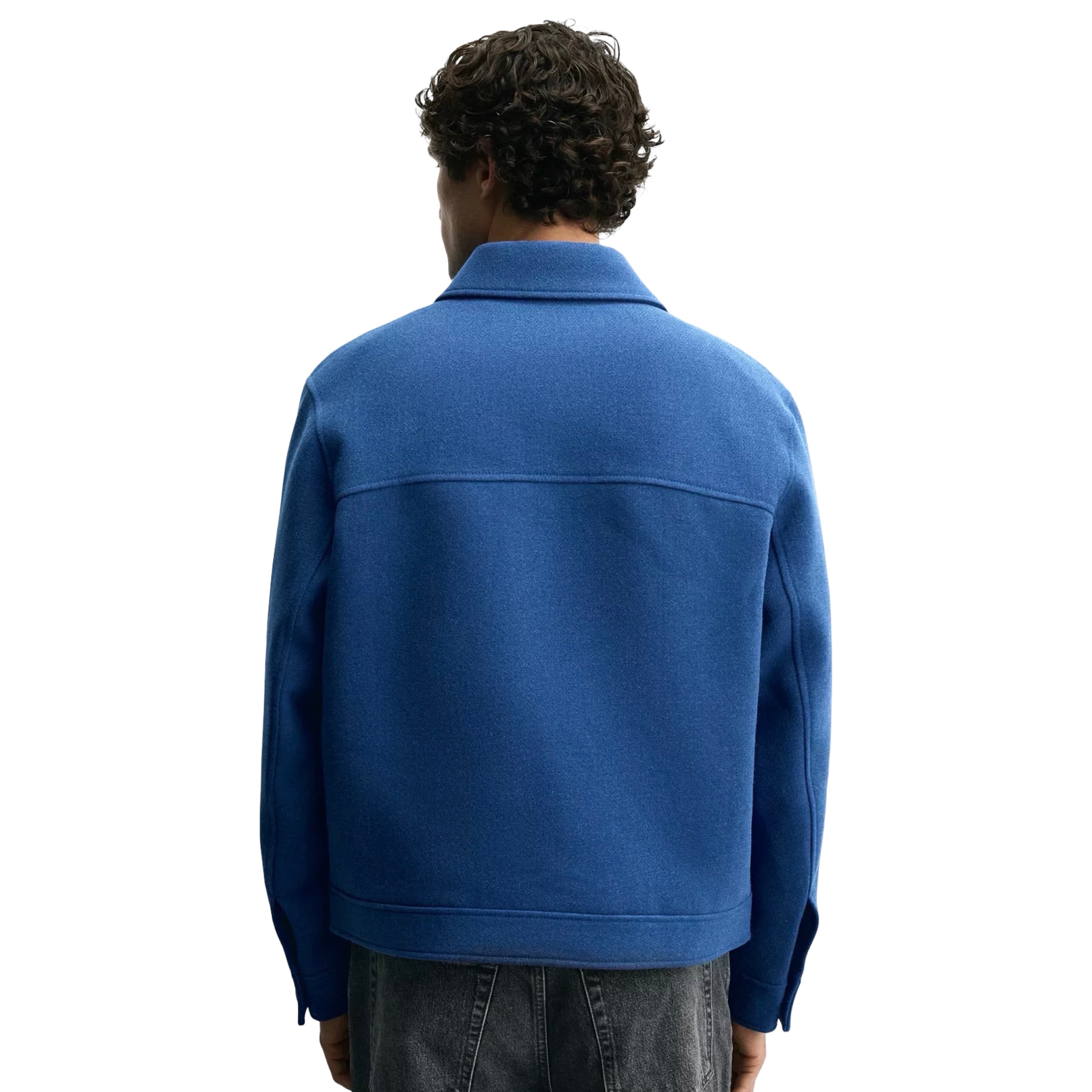 Zip Up Wool Effect Jacket