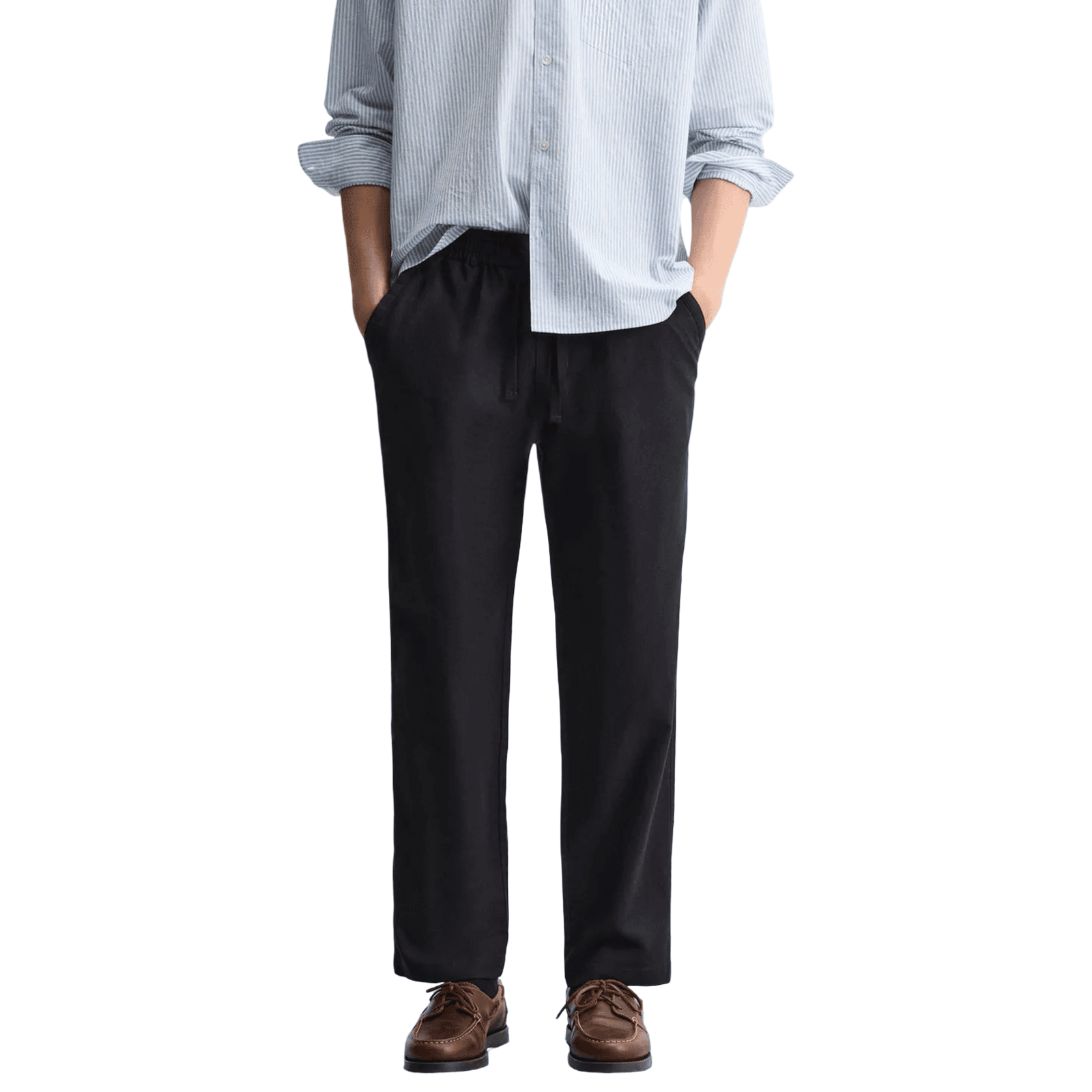 Relaxed Fit Cotton-Linen Trouser