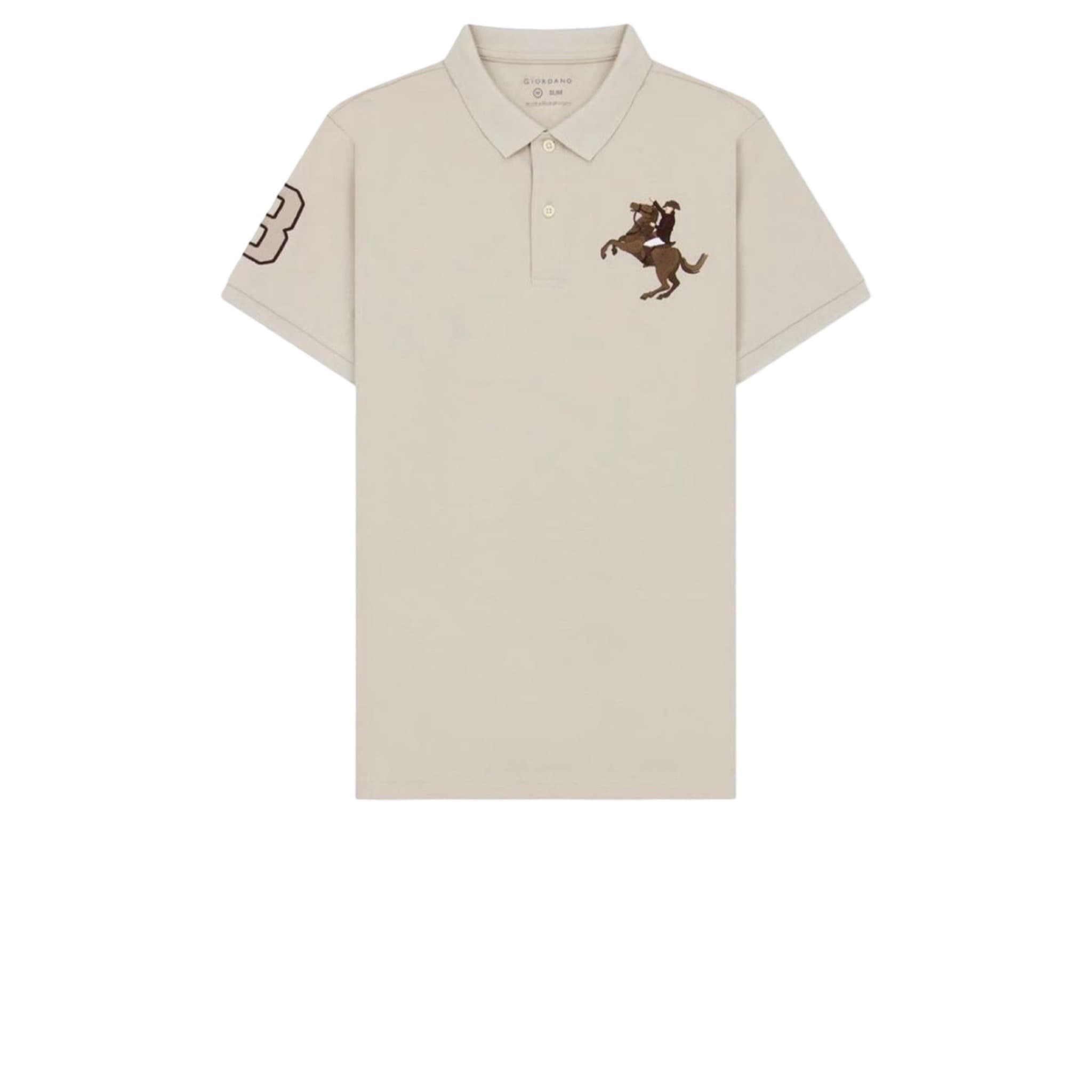 Men’s Slim-Fit Cotton Short-Sleeve Napoleon Polo