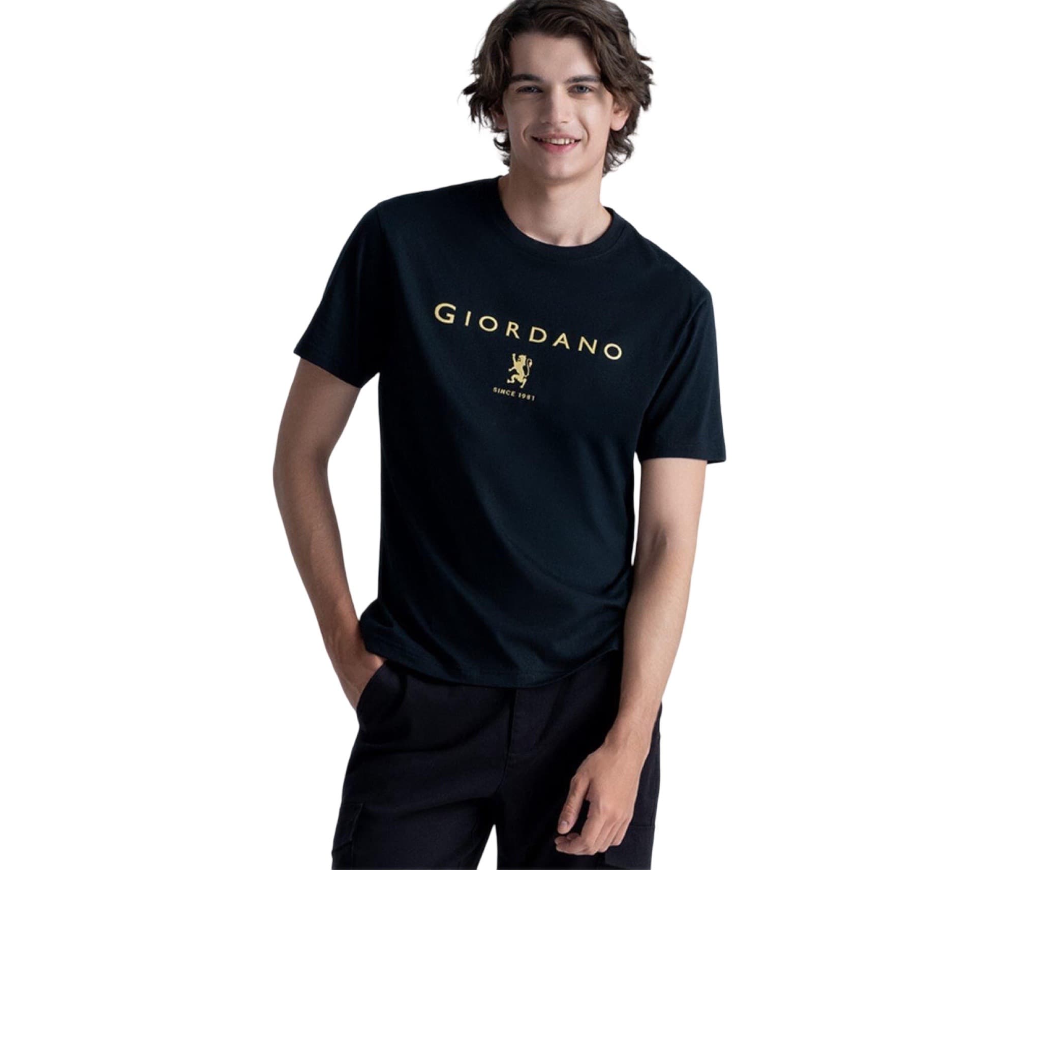 Men’s Cotton Signature-Print Slim-Fit Tee